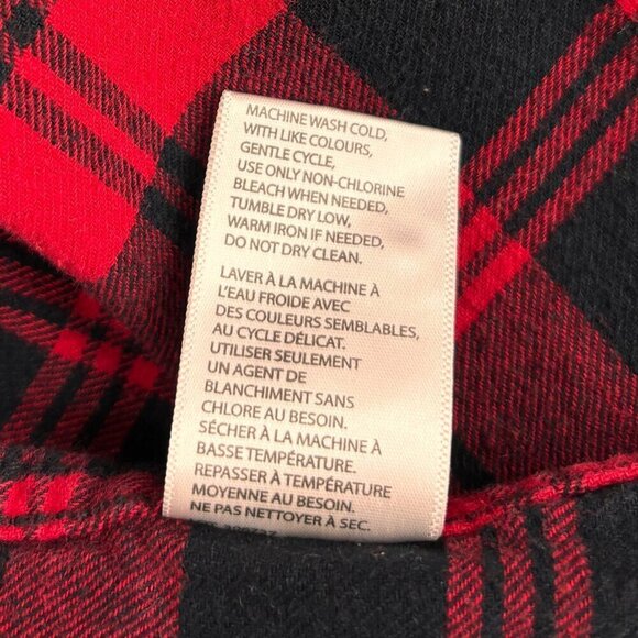 Weatherproof Vintage Cotton Flannel Plaid Button Up Women's XL Shirt - Picture 8 of 11